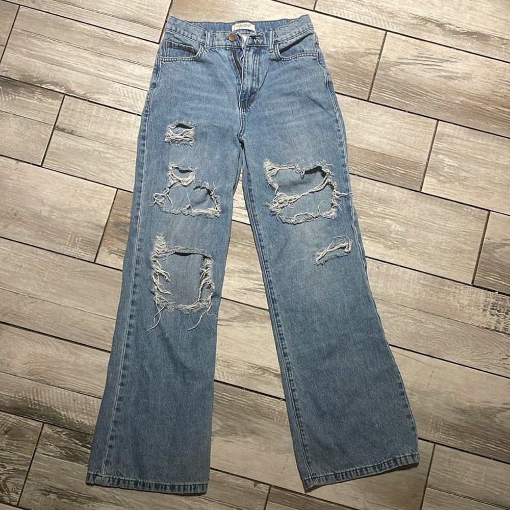 VIBRANT Euphoria wide leg jeans. Style #ep2110 size 3 (w25)